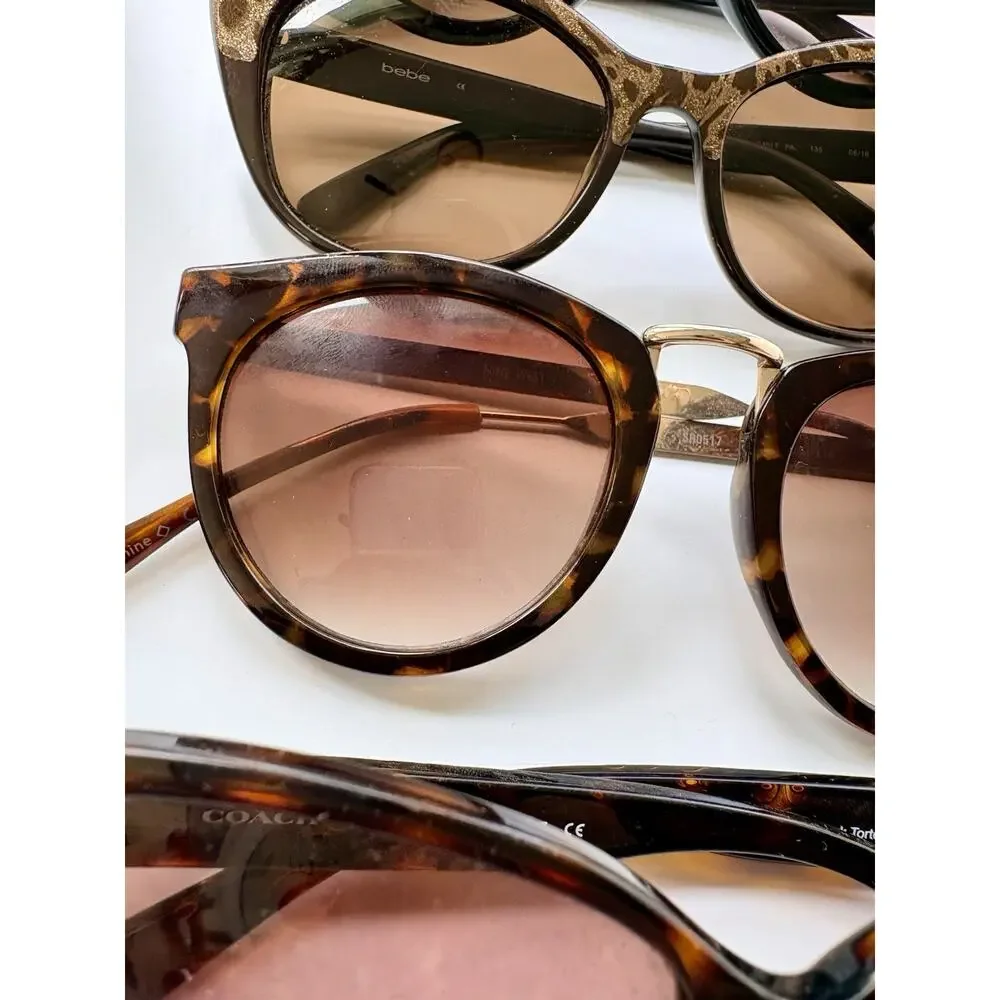 COACH Sunglasses Lot Womens Barbara HC8099 Nine West BEBE Tortoise Animal Print